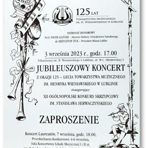 125 lat Lubelskiego Towarzystwa Muzycznego im. H. Wieniawskiego